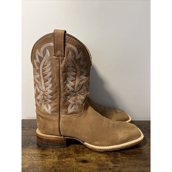 JUSTIN Rancho 11” Western Boots BUTTERSCOTCH Men Sz 11D, MSRP $290, MADE IN USA - Picture 1 of 8